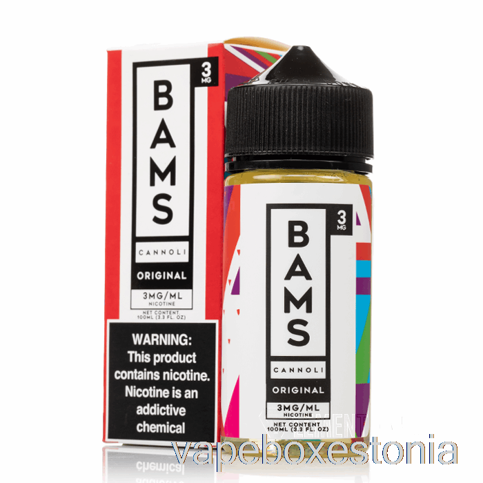 Vape Box Estonia Originaal Cannoli - Bam Bam's Cannoli - 100ml 6mg